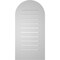 Ekena Millwork Round Top Surface Mount PVC Gable Vent: Functional, w/ 3-1/2"W x 1"P Standard Frame, 18"W x 36"H GVPRT18X3601SF - alternate 2